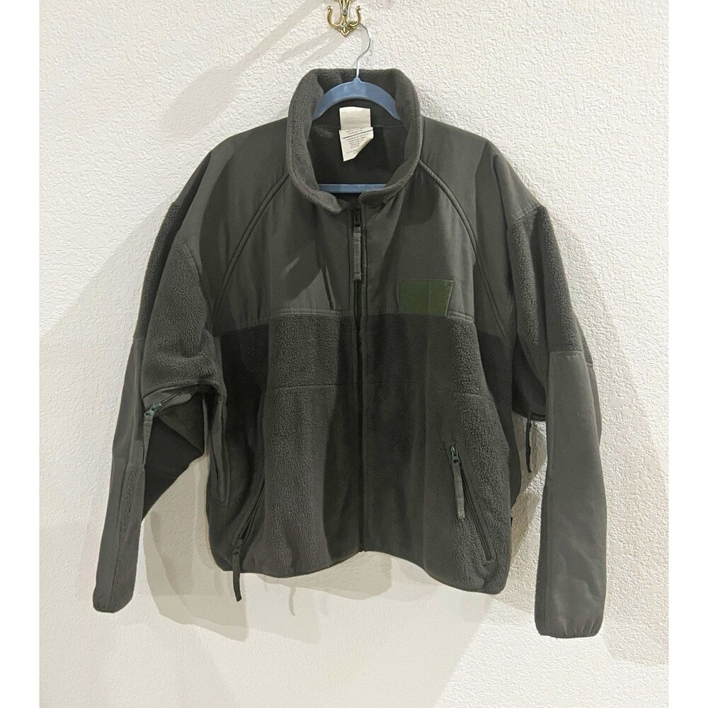 Polartec 300 US Military Issue Fleece Men's Green Full Zip Jacket XL Wind Pro